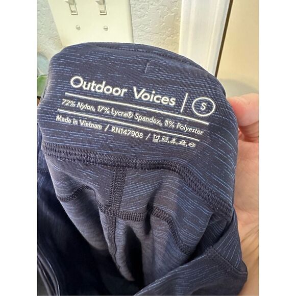 Outdoor Voices Navy Women’s Activewear Workout Leggings Size Small - Picture 6 of 6